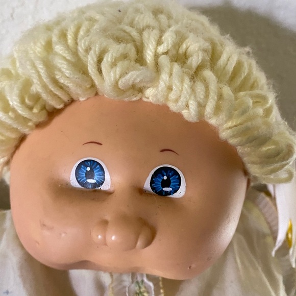 Vintage Signed Xazier Robert’s 1978-82 Cabbage Patch Doll Blonde Outfit Pacifier - Picture 3 of 16